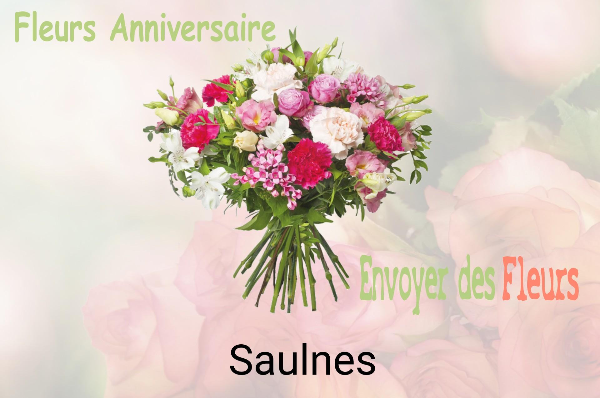 Bouquet de fleurs d’anniversaire livré à Saulnes