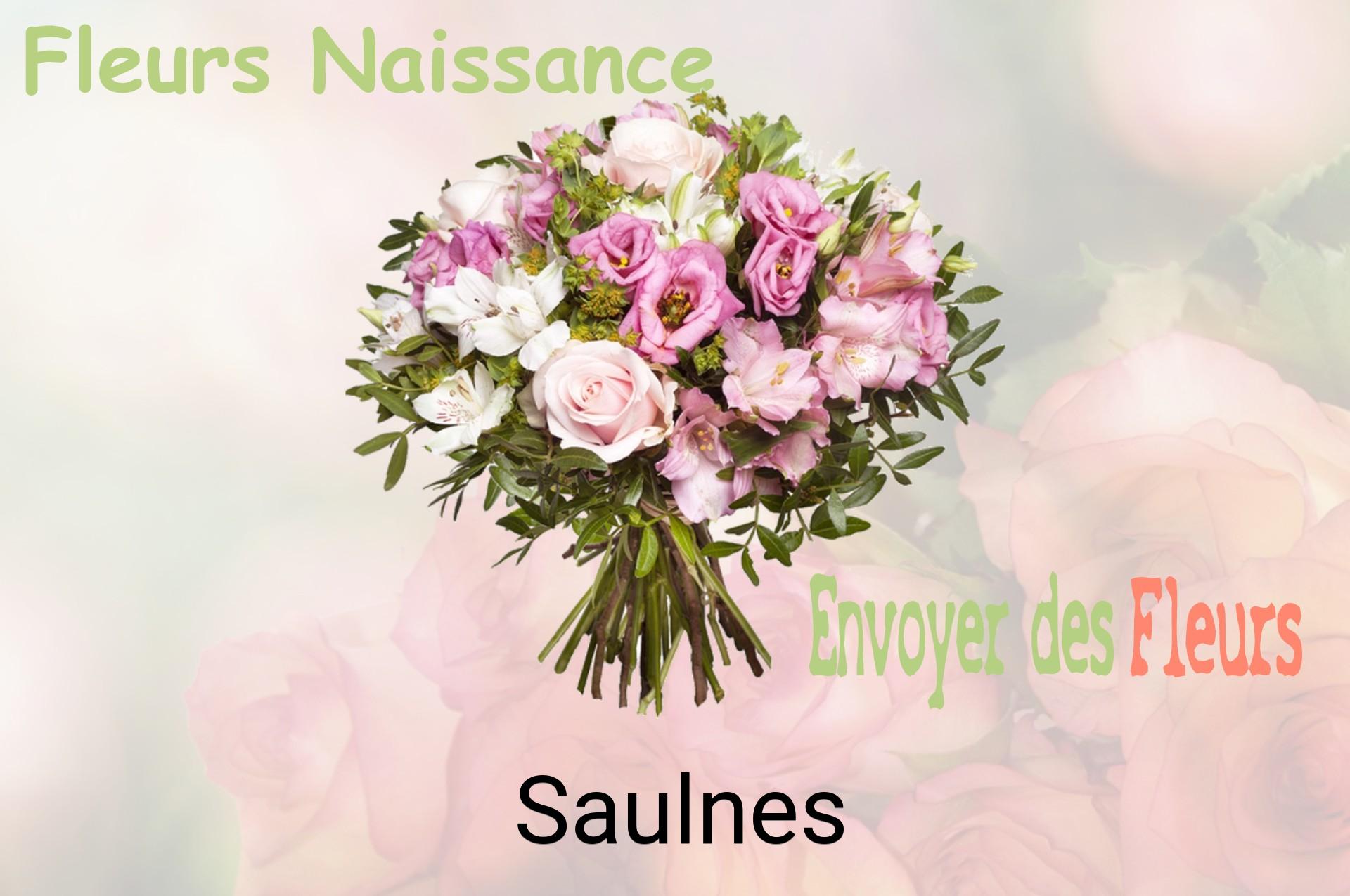 Bouquet de fleurs de naissance livré à Saulnes